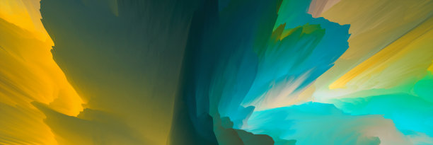 神奇的世界。超现实主义的景观。抽象的奇幻背景。三维演示图片下载