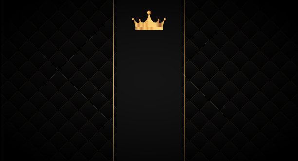 黑色无缝图案复古风格与金色图片下载