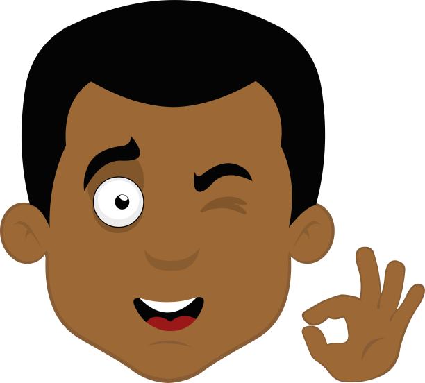 矢量头男子卡通手势可以或完美图片下载