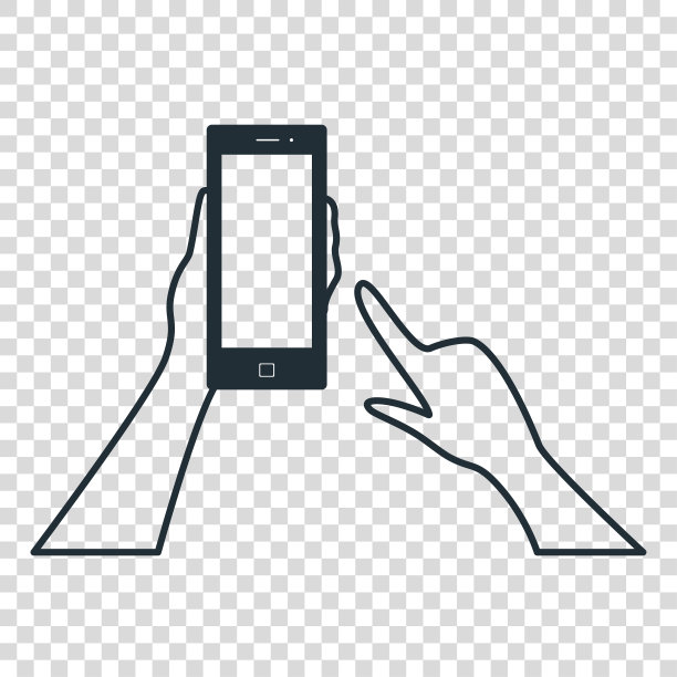 手持手机屏幕空白图片下载