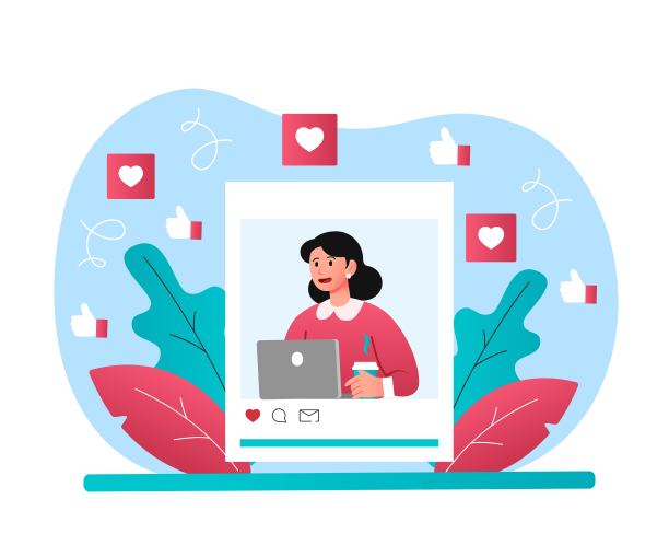 社交媒体上的女商人图片下载