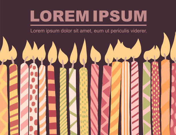 广告单设计有五彩缤纷的生日图片下载