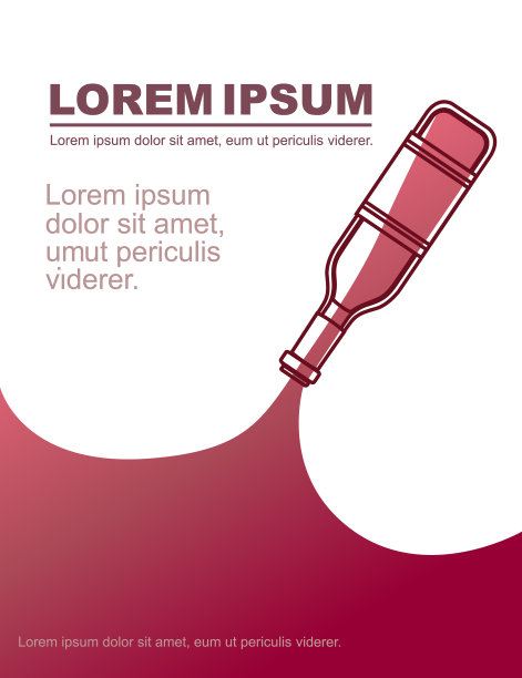 广告传单设计与倒红酒图片下载