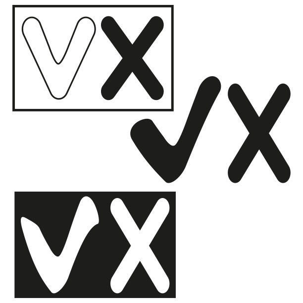 蜱虫交叉黑色。矢量插图。股票的形象。图片下载