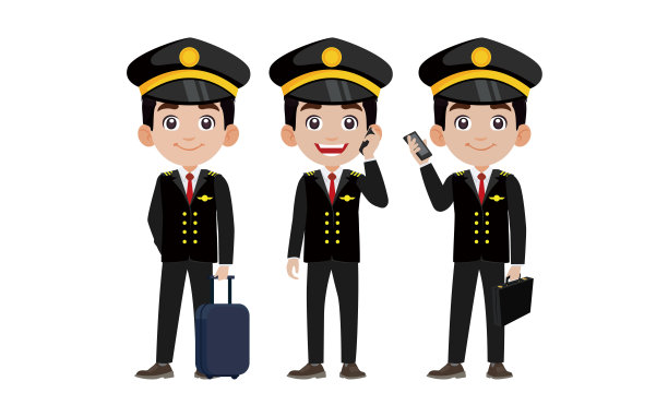 不同姿势的机组指挥官图片下载