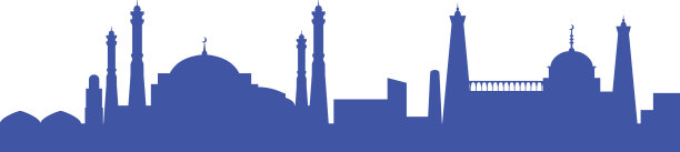 东方城市景观剪影阿拉伯建筑图片下载