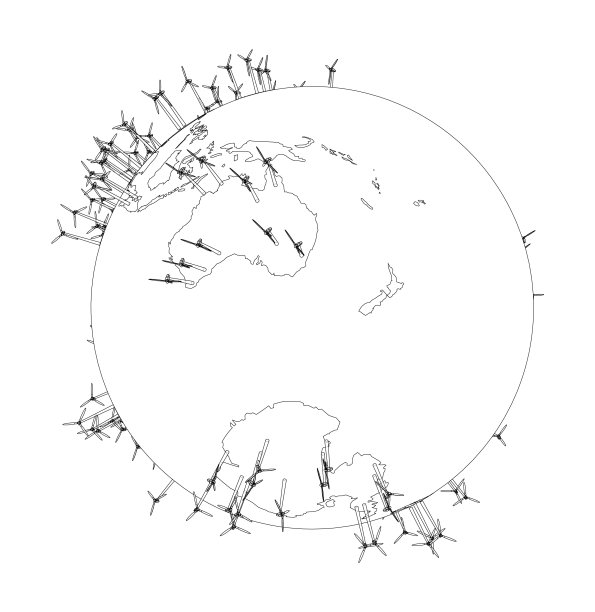 地球上的电动风力涡轮机图片下载
