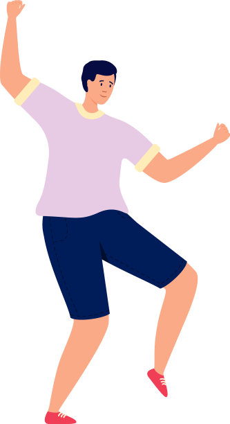 跳舞的男人幸福的象征跳跃的年轻人图片下载