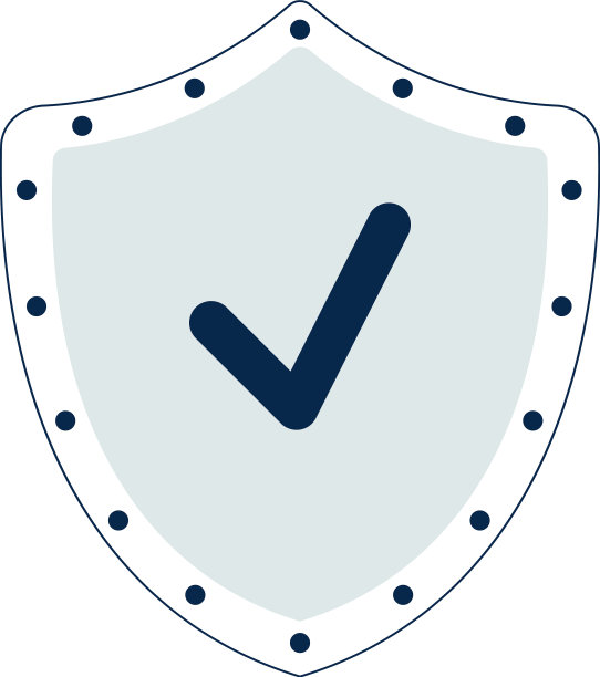 盾形图标带有checkmark符号保护标志图片下载