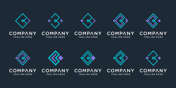 组合字母创意B标志设计模板。象征着企业的奢华、优雅、简约。图片下载