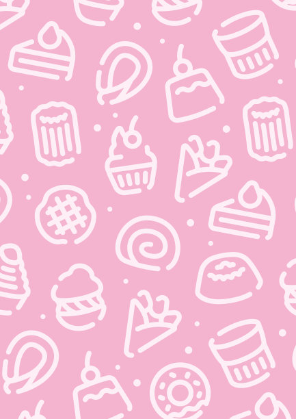 用于图形设计的糖果和蛋糕图案背景。大小垂直的。图片下载