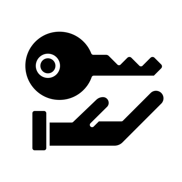 关键黑色字形图标图片下载