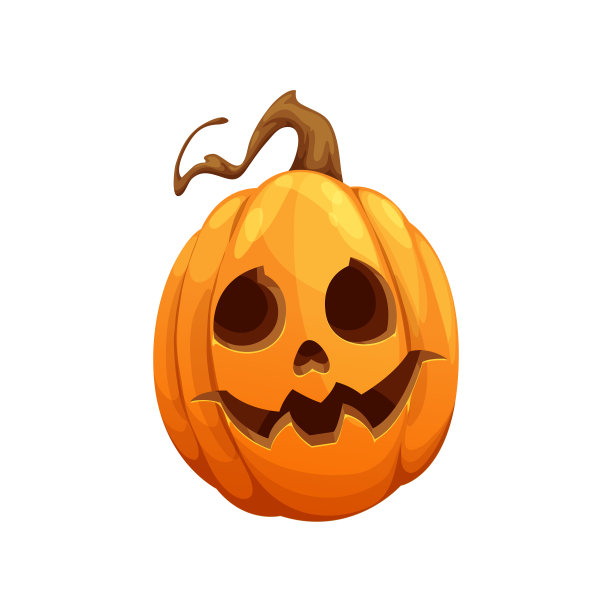 卡通万圣节南瓜灯，可怕的人物图片下载
