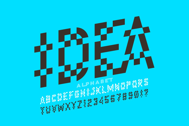 现代字体设计图片下载