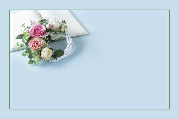 美丽的玫瑰花环图片下载