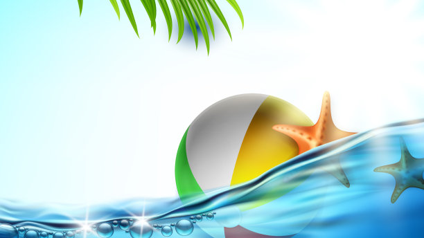 沙滩夏日派对创意宣传横幅图片下载