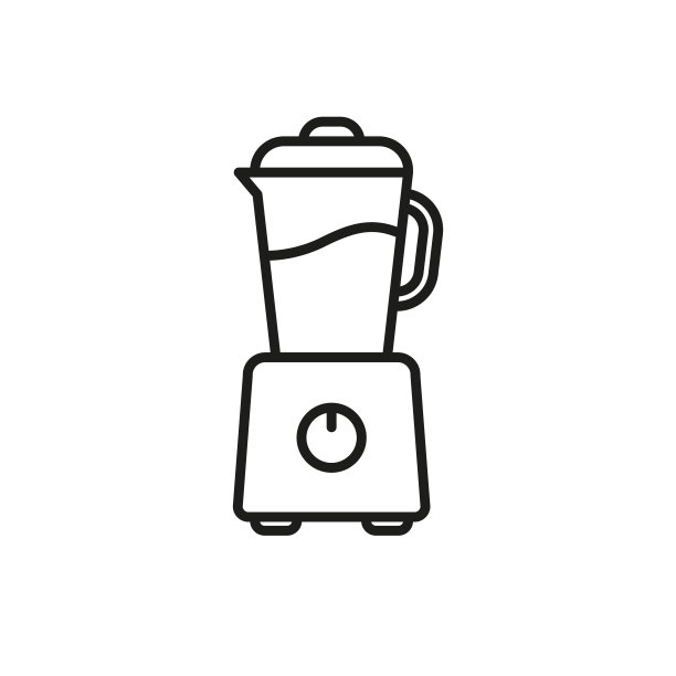 搅拌机图标线性图像简单平坦图片下载