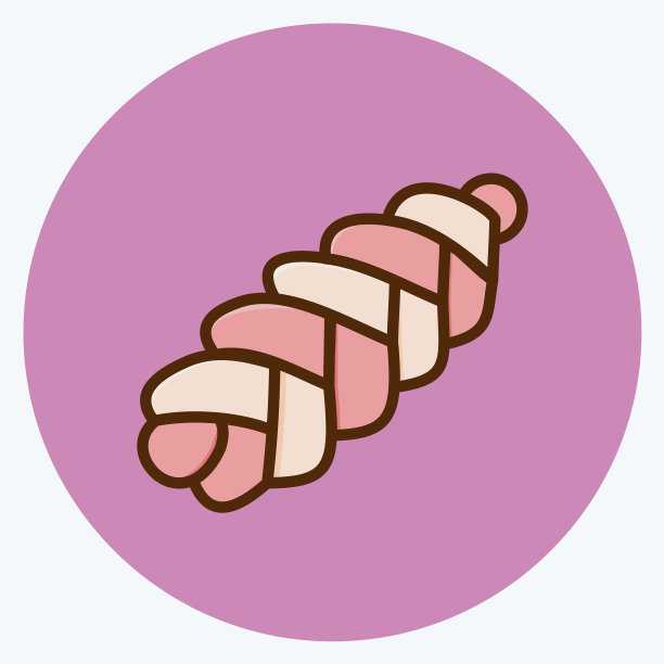 图标卡拉汉适合面包房符号扁平化的风格图片下载