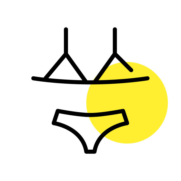 三角比基尼海滩度假像素完美图片下载