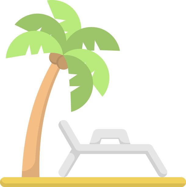 海滩图标设计模板图片下载