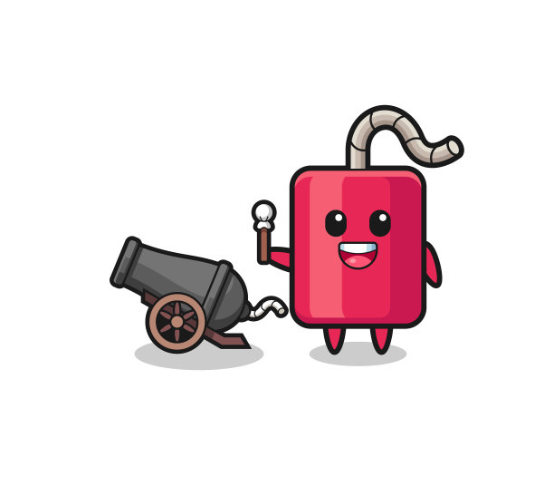 可爱的炸药射击使用大炮图片下载