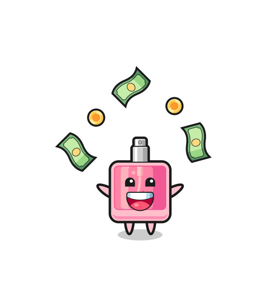 香水接住天上掉下来的钱图片下载