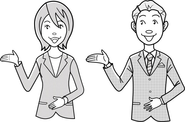 商人参观的剪报艺术图片下载