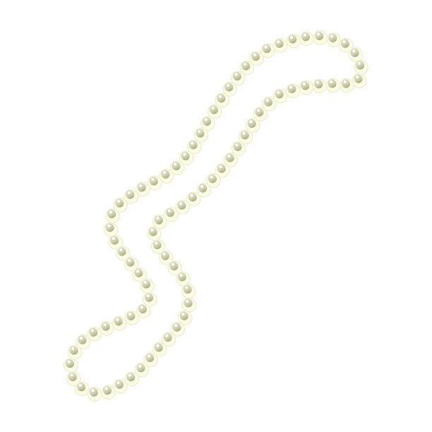 简单的珍珠项链图片下载