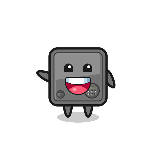 快乐保险箱可爱吉祥物人物图片下载