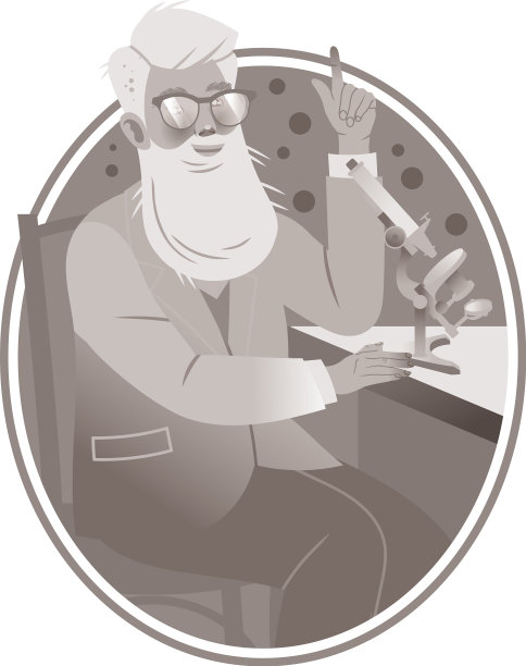 老肖像的资深男子科学家与图片下载