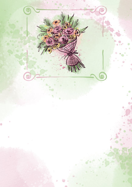 普罗旺斯风格的框架，用于明信片或邀请的文本。图片下载