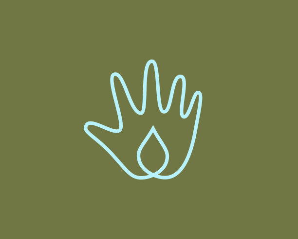 摘要落掌标志的logo设计图片下载