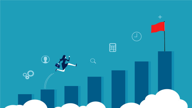 事业发展的商业女性跑步图片下载