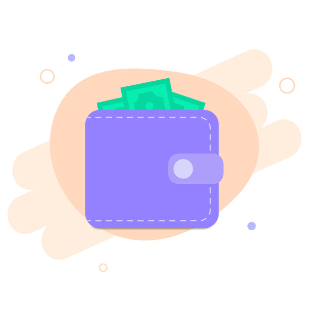 皮夹皮夹和美元图标平图片下载