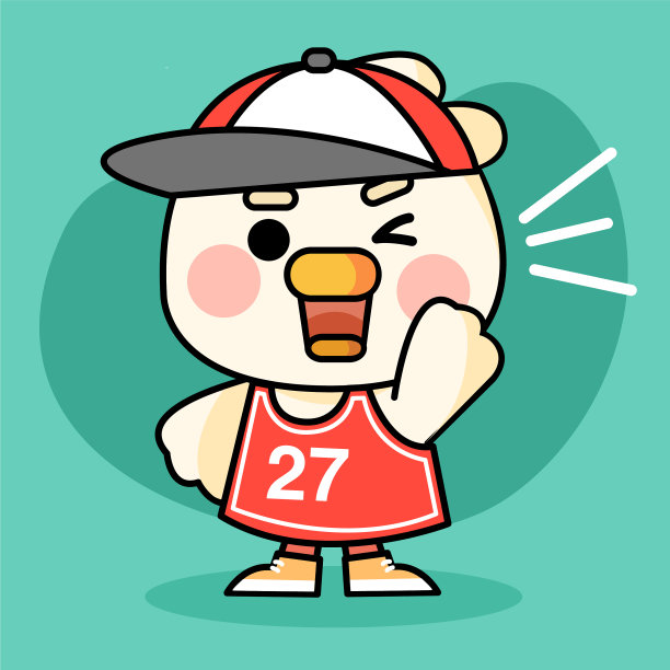 可爱的嘻哈风格的小鸭性格图片下载