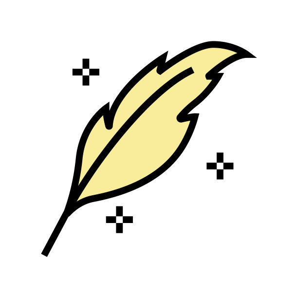 轻量级羽毛柔软蓬松的颜色图标矢量插图图片下载