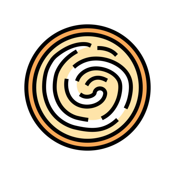 顶部碗蛋黄酱食品颜色图标矢量插图图片下载