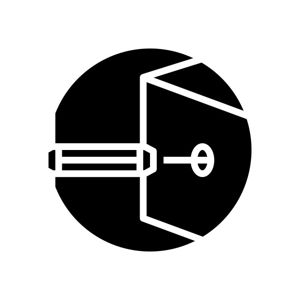 插入家具销子组装家具字形图标矢量插图图片下载