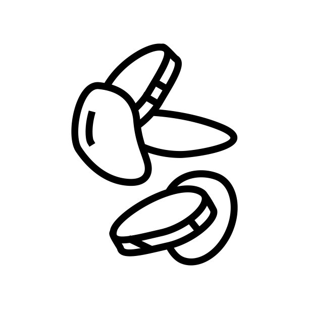 土豆片食物切线图标矢量插图图片下载