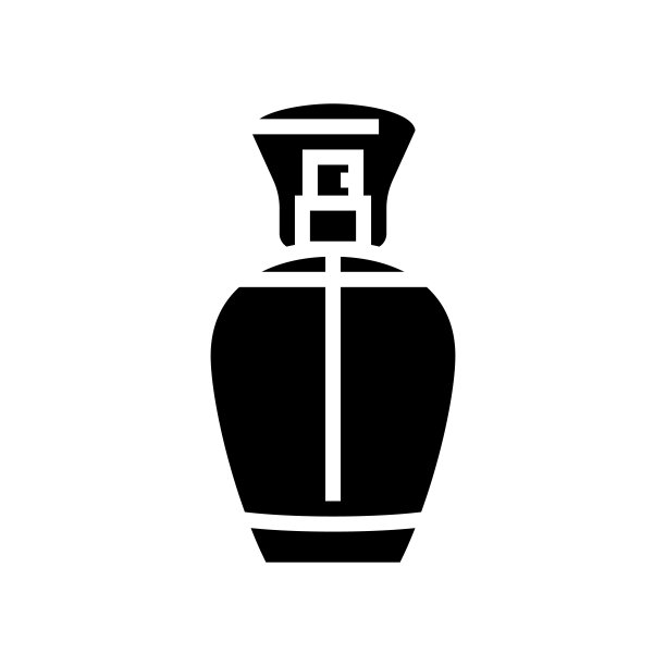 产品香氛瓶香水符号图标矢量插图图片下载