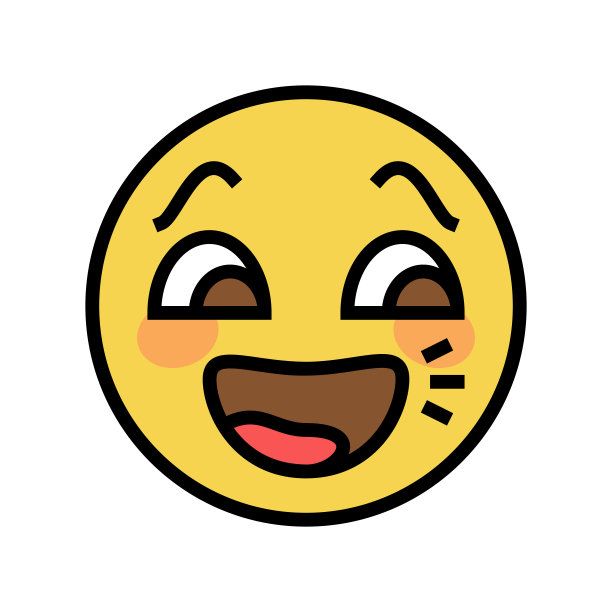 信息表情符号彩色图标矢量插图图片下载