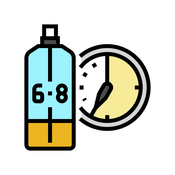 淡香水edp化妆品颜色图标矢量插图图片下载