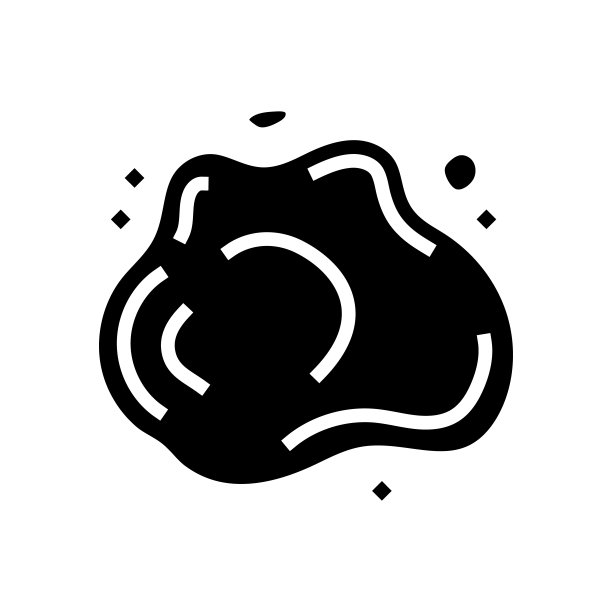 溅酱油食品字形图标矢量插图图片下载