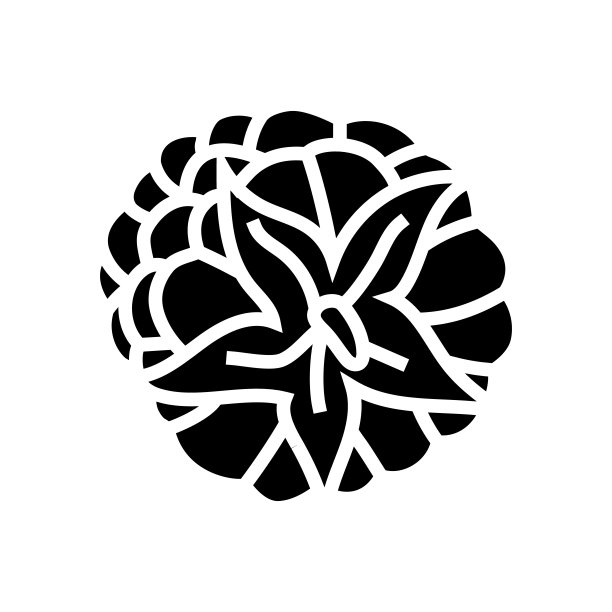 覆盆子成熟美味的水果字形图标矢量插图图片下载