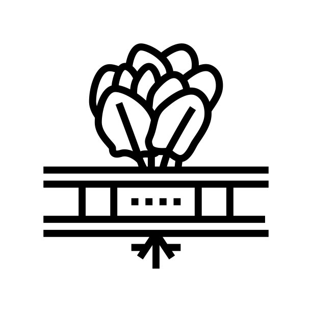 蔬菜水培水灌溉线图标矢量插图图片下载