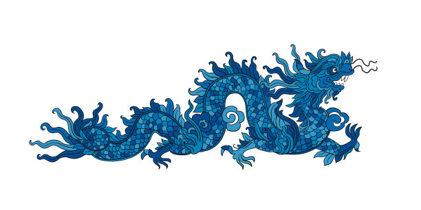 中国新年的象征装饰艺术龙为图片下载