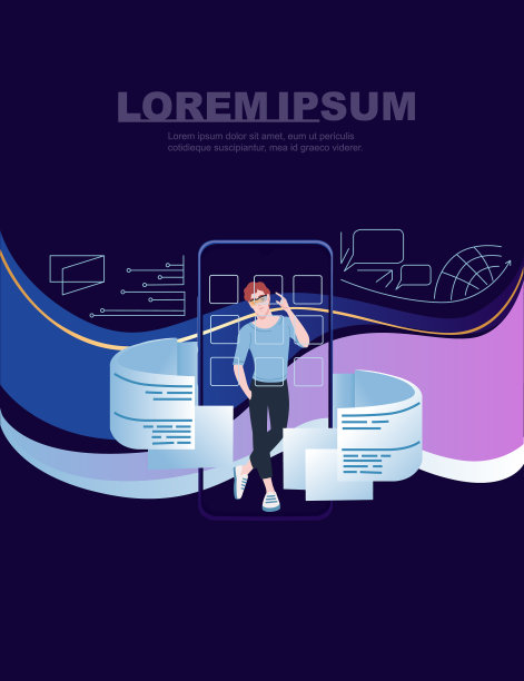 男人使用智能手机抽象未来平板上图片下载