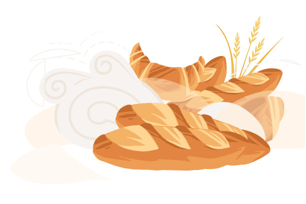 烘焙产品的广告传单设计图片下载