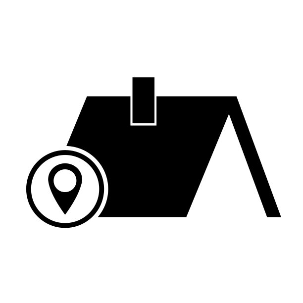 屋顶房屋剪影图标城市概念模板图片下载