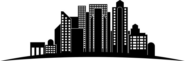 现代城市图标图片下载